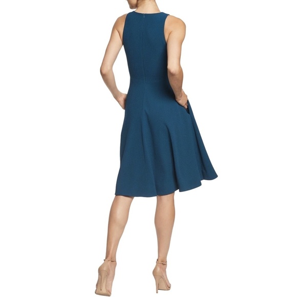 NWT Dress the Population Catalina V Neckline Fit and Flare Midi Dress Sz. XL - Picture 4 of 4